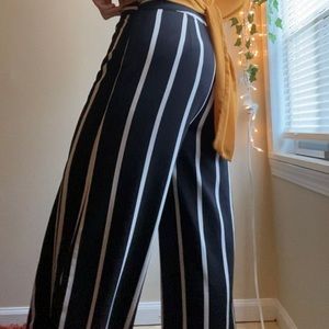 Striped palazzo pants